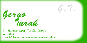 gergo turak business card