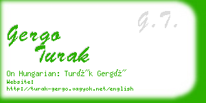 gergo turak business card